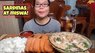 SARDINES WITH MISWA | SPAM | FILIPINO FOOD | MUKBANG PHILIPPINES