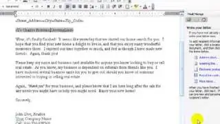 Microsoft Word Mail Merge Tutorial