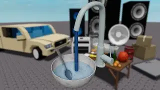 Pouring Faucet Water into Bowl, Filling Up 01 (Sound Effect)