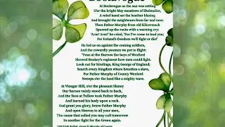 The Irish Ballad, Boolavogue, composed by Patrick McCall in 1898.