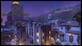 Hollywood (Halloween) - Overwatch |🎧 Ambient Soundscape 🎧| ASMR | Spooky