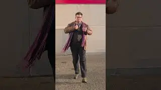 Sunset fit check before the weekend busyness sets in... #fitcheck #leatherblazer #purplescarf 🧣😎