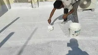 #terracewaterproofing#whitecoat#heatresistant#roofwaterproofing#drfixit #heatrejection#fosroc#roofs