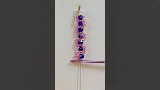 How to make a beautiful Handmade Crystal Beads Bracelet 💙🩷 || Beads Bracelet Tutorial #diy #bracelet