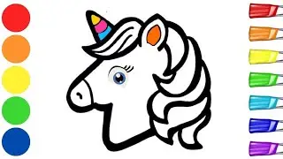 Как нарисовать волшебного единорога 🦄🌈✨❤️ | | Простое рисование и раскрашивание | Пошаговый урок