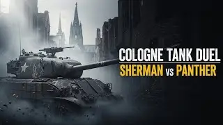 🎖️🔥 COLOGNE TANK DUEL (1945) &mdash; Sherman vs Panther | War&rsquo;s Last Silence Beneath the Cathedral 🔥🎖️