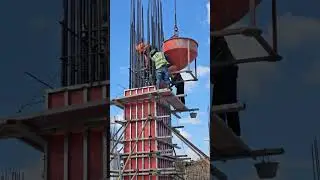 The Spine of the City: Seeing the Rebar Structure #shorts #construction #building #civilengi #Viral