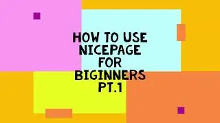 How To Use Nicepage For Beginners Pt 1