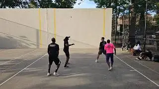 174 Park - Charlie & Manny vs Eddie & Kadeem - Pro Doubles Handball Filmed By Shena - 10.2.2025