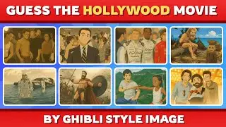 Guess the Hollywood Movie by Ghibli Image | Movie Quiz Challenge | Hollywood Movie Quiz