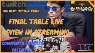 230 A 33.000&euro; FINAL TABLE POKER LIVE GERMAN POKER MASTER  COMMENTATO E TICKET WSOPE