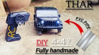 Diy 4×4 Mahindra thar from pvc pipe and fully handmade | A.M makermind's
