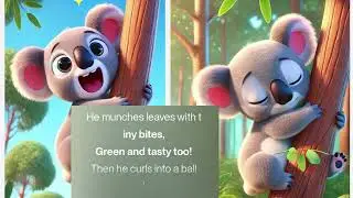 Koala Hugs the Tallest Tree 🐨 | Sleepy Koala Rhyme for Kids | Animal Song for Toddlers