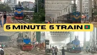 5 MINUTE 5 TRAIN  🇧🇩 smartest Train of Bangladesh | |#bd #train #hd #video
