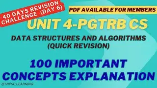 Data structures AND Algorithm Quick Revision