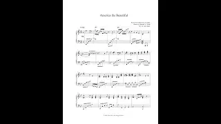 America the Beautiful piano solo by Amy Kent