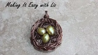 Wire-work Bird's Nest Pendant
