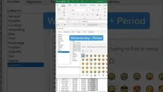 Add emojis to custom formats using the windows key + period key 😳