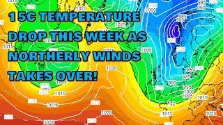15c Temperature Drop this Week as Cold Front Sweeps through later this Week! 18th October 2021