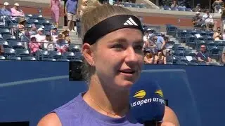 Us Open star apologises to crowd after toilet troubles she 'doesn't want to comment on'Karolina Much