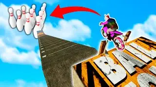 EXTREME DIRT BIKE BOWLING! (Trials Rising)