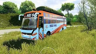 Indian luxury bus on foreign roads 🚍🔥 Ultra Realistic Gameplay | #ets2 | #35