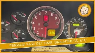 Ferrari F430 - Set Clock, Reset Trip Meter, Adjust Brightness