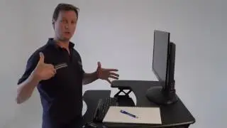 Microdesk use with Varidesk Sit Stand units - Enhance your posture!