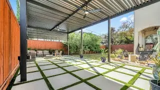 Modern Aluminum Pergola Backyard Transformation | Houston