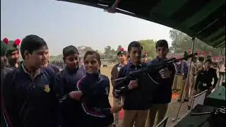 Indian army weapon display for NCC cadets 