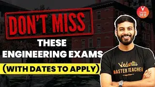 Engineering Exams Other than JEE Main You Should Give😯 [Best Guidance by Harsh Sir🎯🙌] | Vedantu JEE✌