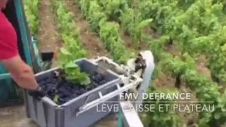L&eacute;ve caisse et plateau &agrave; vendange Defrance