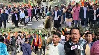 BJP leaders arrested in Hezamara Bazaar on Saturday