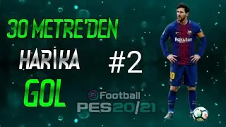 L.MESSİ 30 METRE EFSANE GOL Pes 2021 Mobile Klasman Ma&ccedil;ları #2