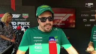 Fernando Alonso Post Qualifying Interview - Monaco GP 2025