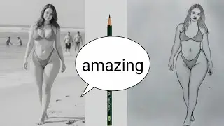 Amazing Realistic Pencil Sketch from Reference Photo | Satisfying Drawing Art