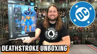 Deathstroke Collectors Edition DC McFarlane Unboxing & Review!