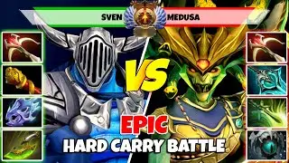 SVEN (Carry) vs MEDUSA (Carry) - Epic Battle Of Immortal Rank Dota 2 Players - Z Dota 2