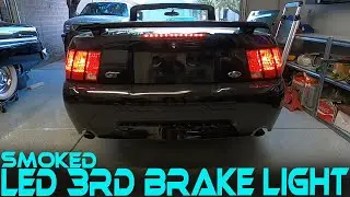 Mustang GT Smoked LED Third Brake Light Installation on Vert 99-04 - New Edge - eBay Special