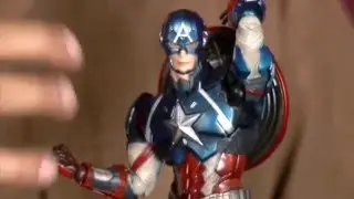 Play Arts Kai Captain America VARIANT Action figure review!