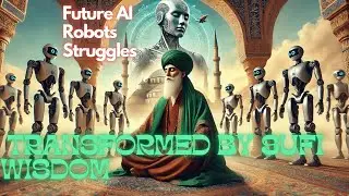 Sufi Meditation of AI Futuristic Robots by an Ancient Middle Eastern Sufi in AI Humans&rsquo; Dreams