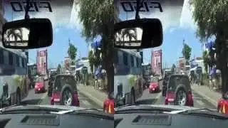 (3D) Unedited drive through streets of Jaco in Costa Rica