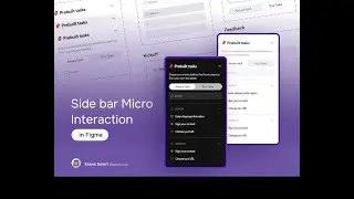 Side bar Micro Interaction in Figma