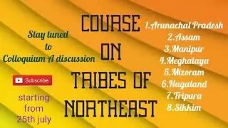 Course on Tribes of Northeast India