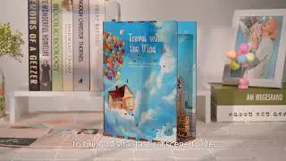TONECHEER 3D Wooden Puzzle DIY Book Nook Kit (Travel With The Wind)