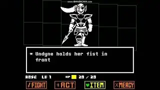 Undertale Undyne boss fight pacifist