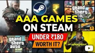 AAA GAMES ON STEAM UNDER ₹180