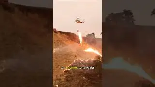 Firefighting helicopters spray fire instead of water#asmr #didyouknow #youtube #fyp #us