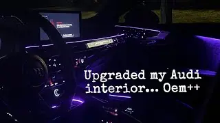 Adding OEM ambient lighting in my B9.5 S5 sportback