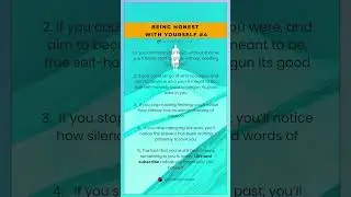 How To Be Honest With Yourself: The Truth That Frees (part 4) #shorts #psychologyfacts